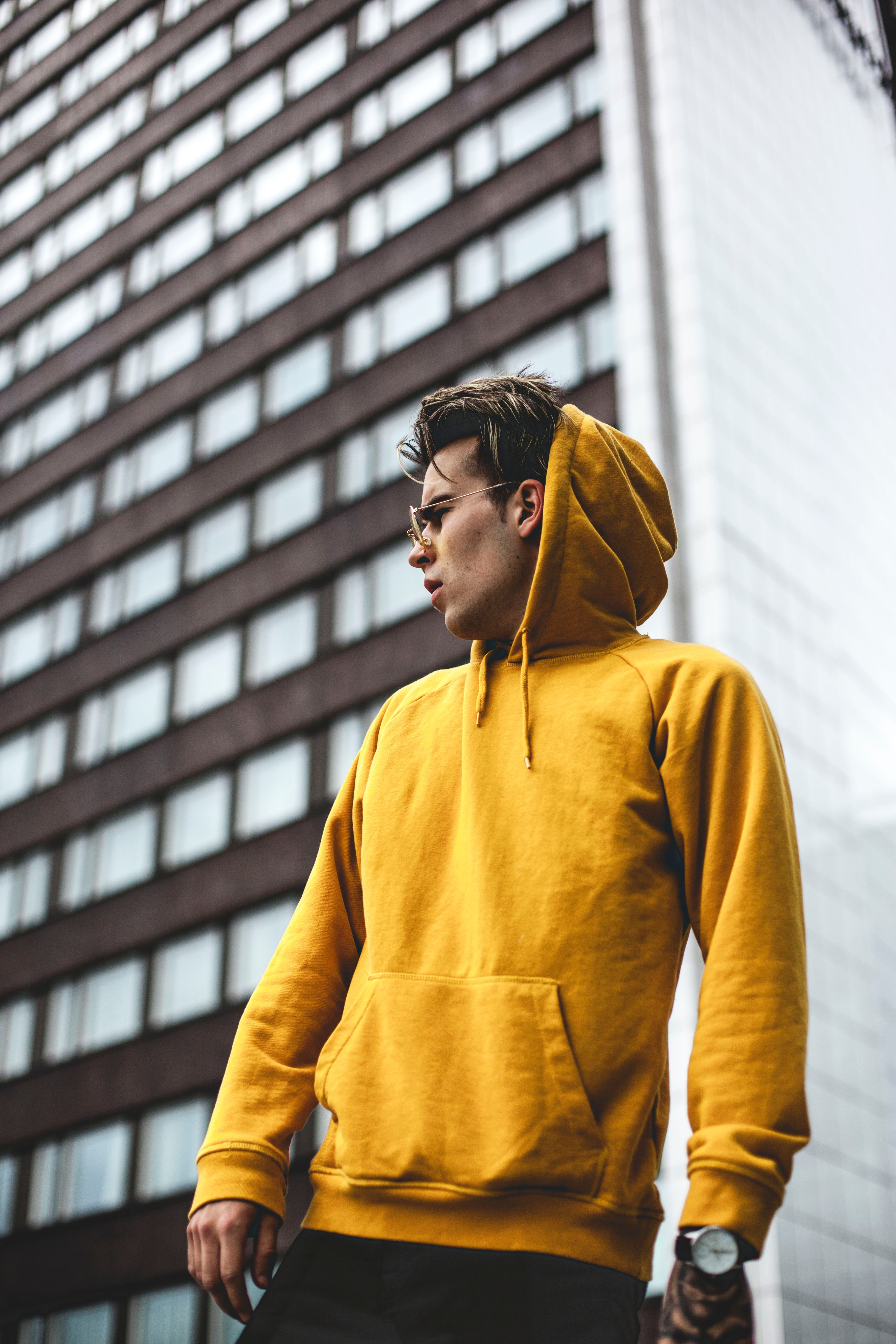 Skateboarder in urban streetwear culture