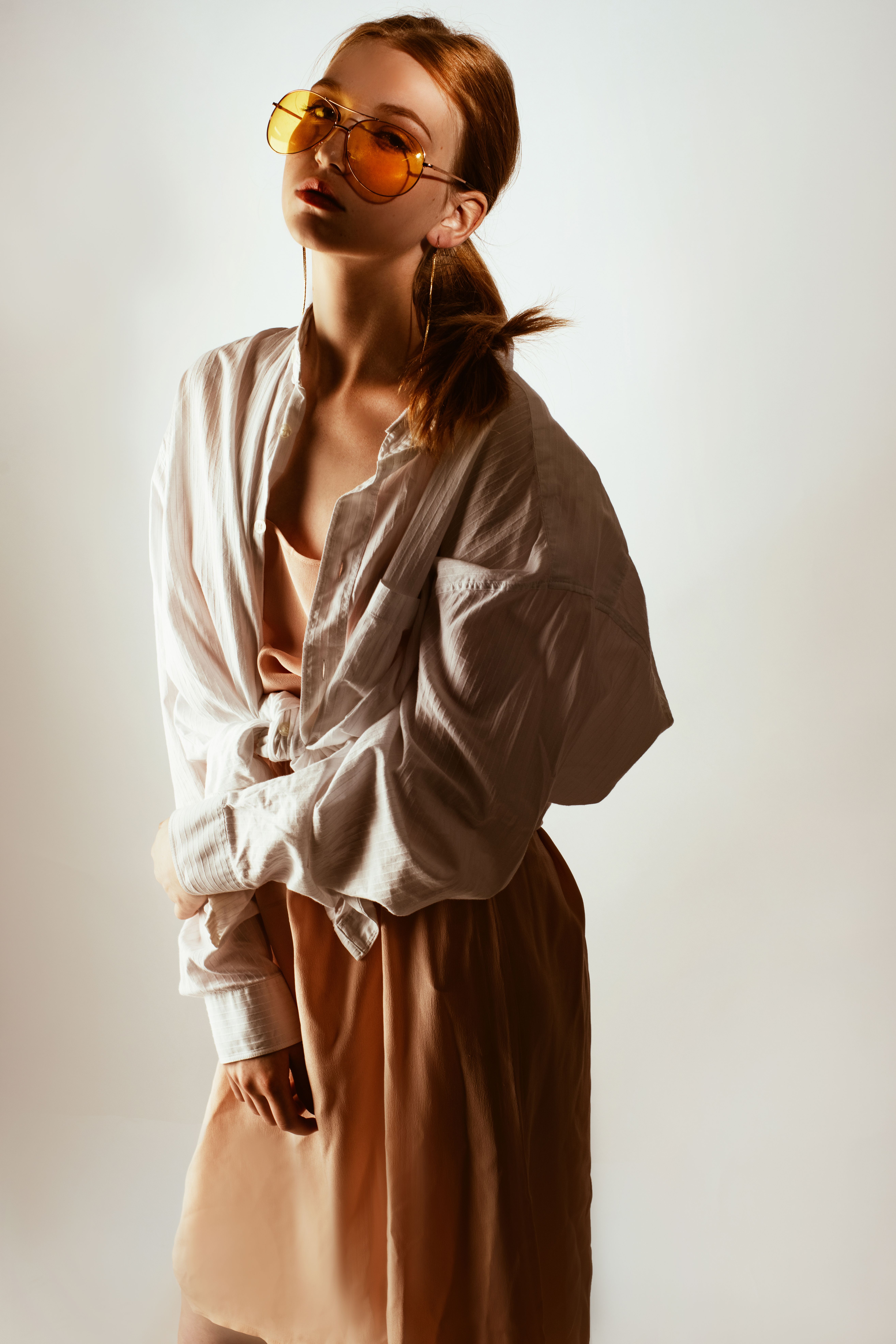 Street style fashion editorial with bold urban outfit and attitude